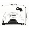 Прахоуловител за голям ъглошлайф Bosch GDE 230 FC-T | Накрайник за прахоулавяне - Image 3