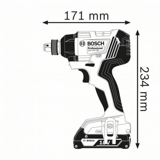 Акумулаторен гайковерт Bosch GDX 18V-180 | Професионален гайковерт - Image 10