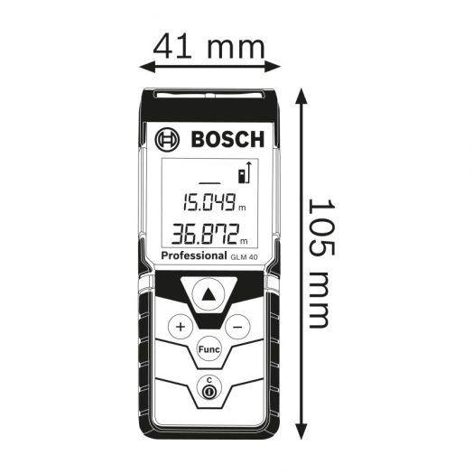 Лазерен далекомер Bosch GLM 40 Professional | Лазерна ролетка - Image 2