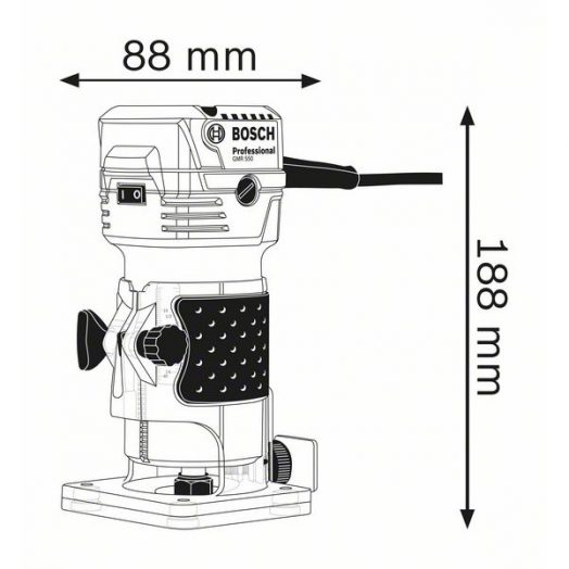 Фреза за кантове Bosch GKF 550 | Професионална фреза - Image 5