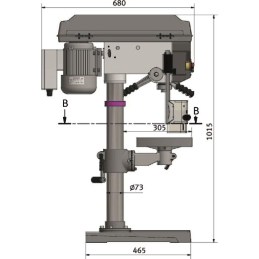 Настолна стационарна бормашина OPTIdrill D 23Pro (400 V) - Image 4