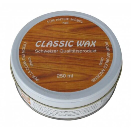 Препарат за поддръжка и почистване на светло дърво и дървени мебели Classic wax 250 ml.