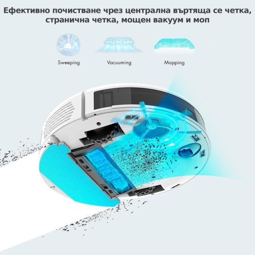 Ниска прахосмукачка робот с автоматичен контейнер за отпадъци Neabot NoMo Q11 - Image 5