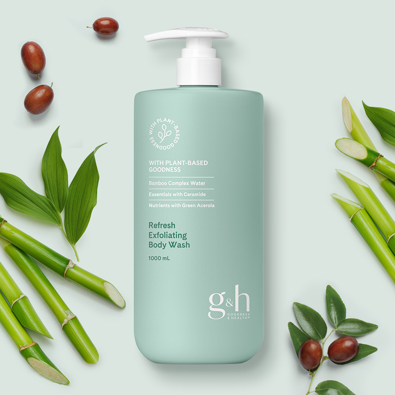 Ексфолиращ душ гел Amway Refresh g&h GOODNESS & HEALTH™ - 1 литър - Image 3