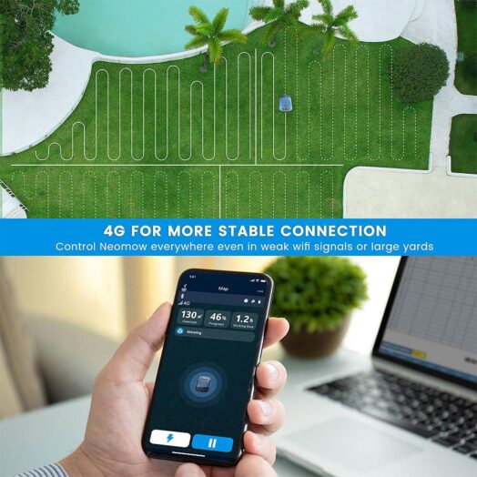 Роботизирана косачка с WiFi и 4G до 1000 кв. м. HOOKII Neomow S WiFi + 4G - Image 14