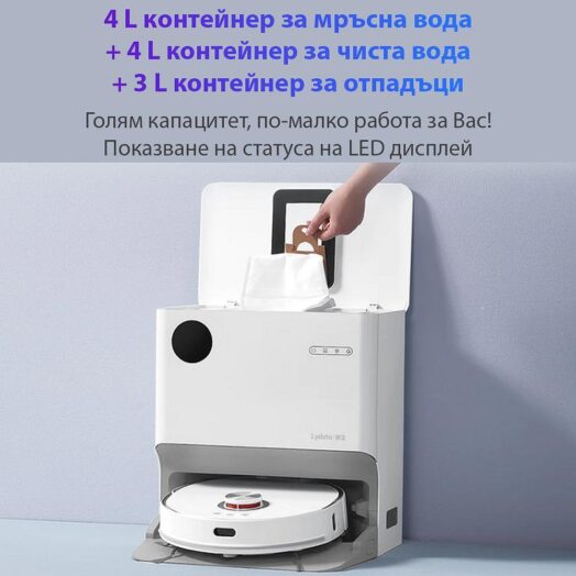 Прахосмукачка робот с автоматична станция Xiaomi Lydsto W2 - Image 9