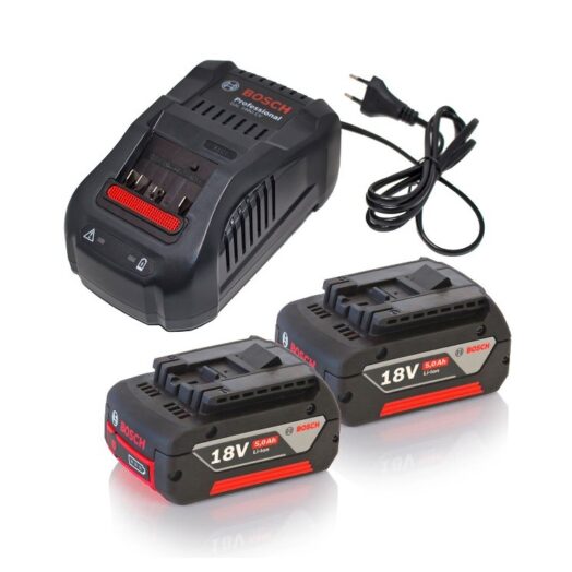 Комплект BOSCH 2 броя батерии 18V 5Ah и зарядно устройство