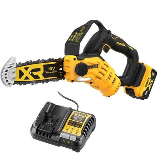 Комплект акумулаторен верижен трион батерия и зарядно DeWALT DCMPS520P1 18V