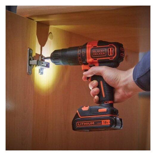 Акумулаторен ударен винтоверт BLACK & DECKER BDCHD18K 18V в комплект с батерия куфар и зарядно - Image 6