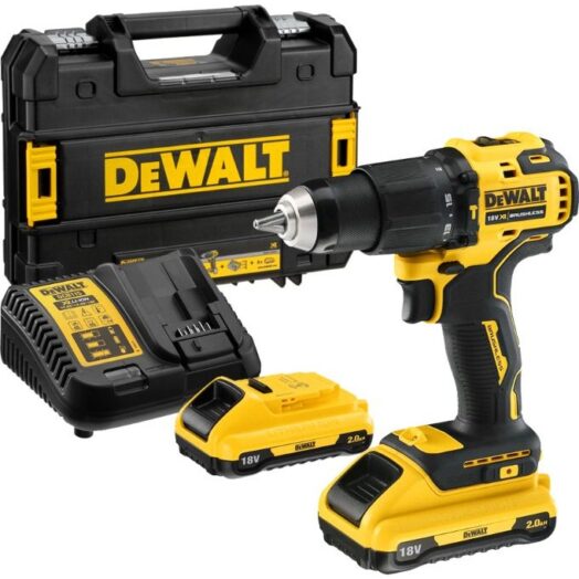 Комплект винтоверт зарядно куфар и 2 батерии DeWALT DCD709D2T 18V 65Nm