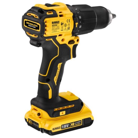 Комплект винтоверт зарядно куфар и 2 батерии DeWALT DCD709D2T 18V 65Nm - Image 2