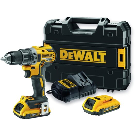 Акумулаторен винтоверт DeWALT DCD791D2 18V 70Nm в комплект с 2 батерии куфар и зарядно