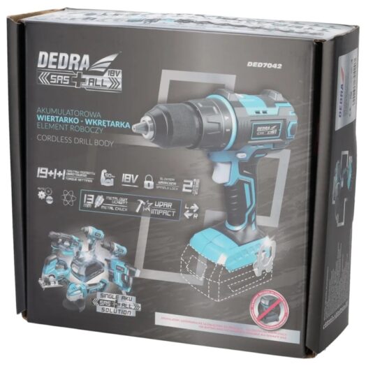 Акумулаторен ударен винтоверт DEDRA DED7042 SAS+ALL 18V 50Nm - Image 6