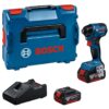 Акумулаторен винтоверт ударен BOSCH GDR 18V-220 C 18V 220Nm комплект с 2 батерии зарядно и куфар
