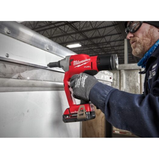 Комплект акумулаторни винтоверт и нитачка Milwaukee M18FPP2G3-524X 18V в комплект с 4 батерии куфар и зарядно - Image 8