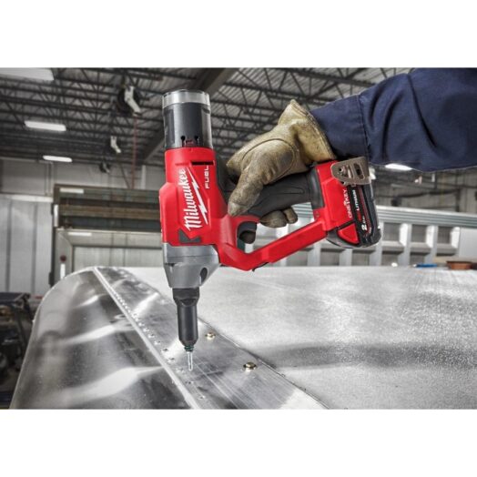 Комплект акумулаторни винтоверт и нитачка Milwaukee M18FPP2G3-524X 18V в комплект с 4 батерии куфар и зарядно - Image 9