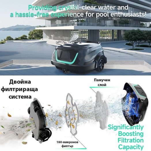 Безкабелен робот за басейни Wybot A1 - Image 8