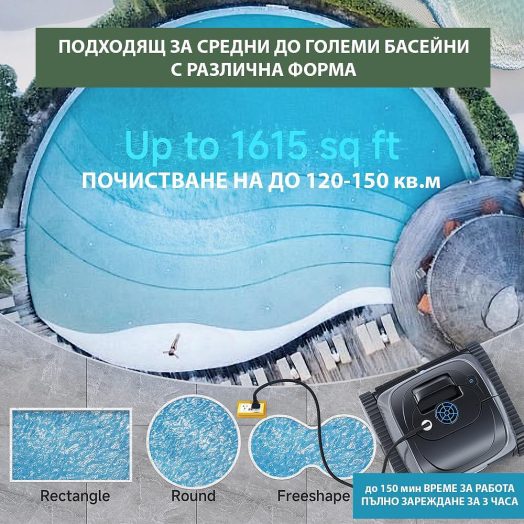 Безкабелен робот за басейни Wybot C1 - Image 10