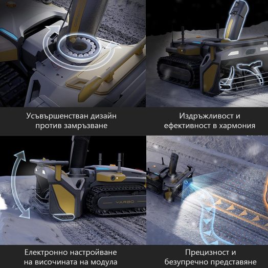 Робот YARBO с модул за косене на трева, модул за снегопочистване и духалка за листа - Image 17