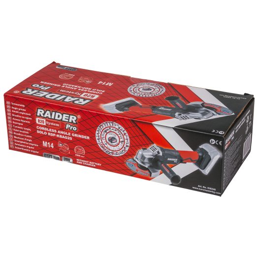 Акумулаторен ъглошлайф RAIDER RDP-KBAG20 SOLO, 20 V, 125 mm - Image 3