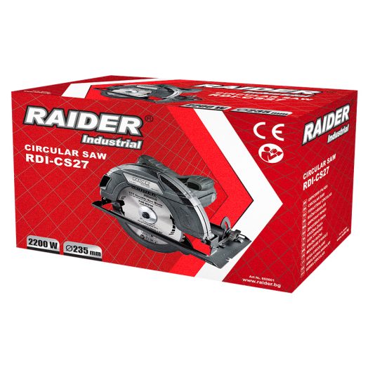 Трион циркулярен RAIDER RDI-CS27, 2200 W, 235 mm - Image 5
