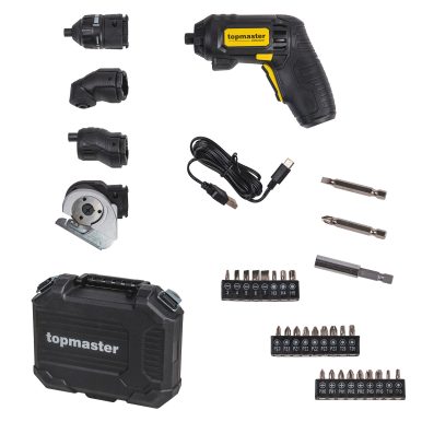 Акумулаторна отвертка TOPMASTER COMPACT, 4 в 1