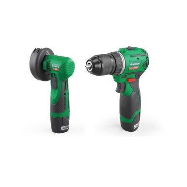 Комплект винтоверт и ъглошлайф акумулаторни STATUS CBL12LI SET, 12V