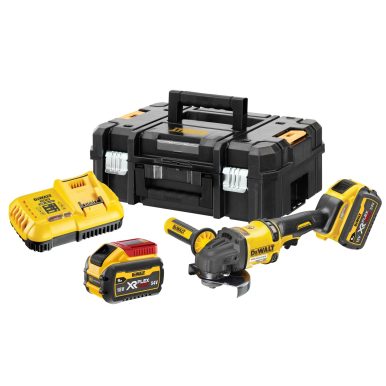 Акумулаторен ъглошлайф DеWALT DCG418X2, 54V XR FLEXVOLT, 125mm