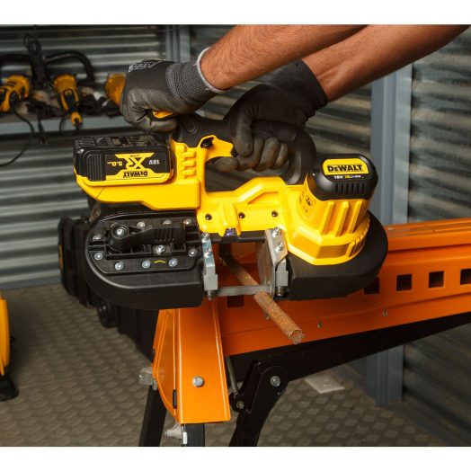 Акумулаторен лентов трион DeWALT DCS371N, 18V, 63mm - Image 5