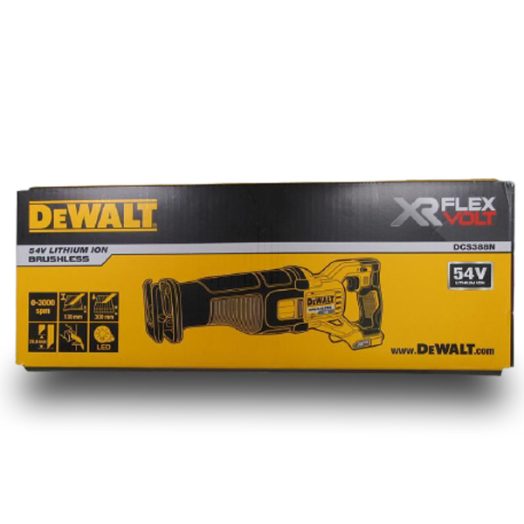 Акумулаторен саблен трион DeWALT DCS388N, 54V XR FLEXVOLT, 3000 min-1 - Image 3