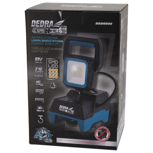 Акумулаторен фенер DEDRA DED6905 SAS+ALL, 1600lm, 18V - Image 7