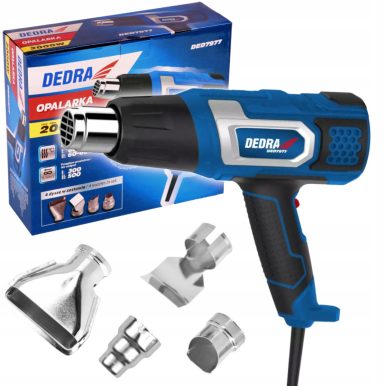 Пистолет за горещ въздух DEDRA DED7977, 2000W, 600 градуса