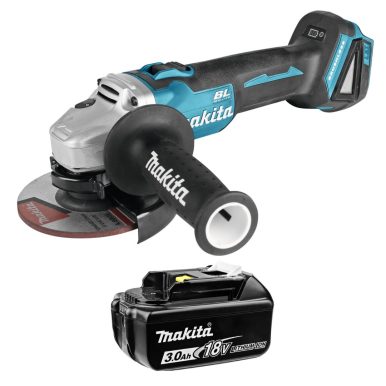 Акумулаторен ъглошлайф Makita DGA504Z, 18V, 125mm и батерия BL1830B 18V, 3Ah