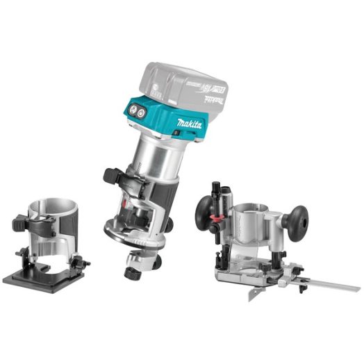 Акумулаторна челна фреза Makita DRT50ZX2, 18V, 6-8mm - Image 2