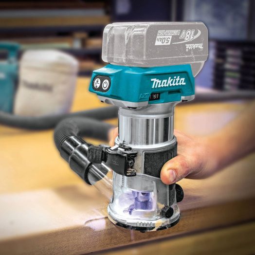 Акумулаторна челна фреза Makita DRT50ZX2, 18V, 6-8mm - Image 7