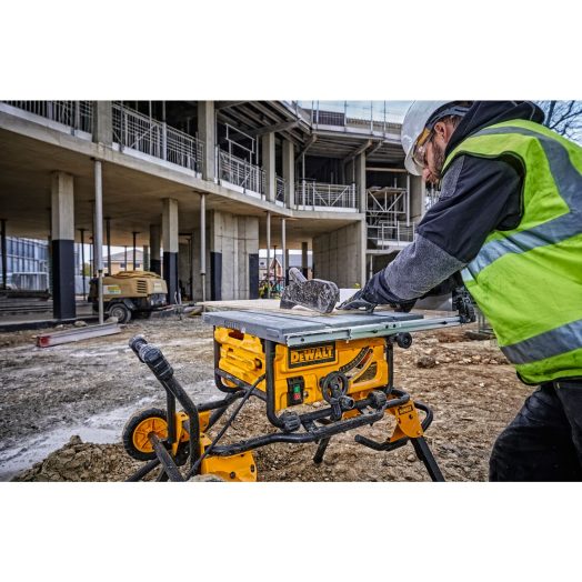 Настолен циркуляр с плот и работна маса с колела DeWALT DWE7485RS, 210mm - Image 8