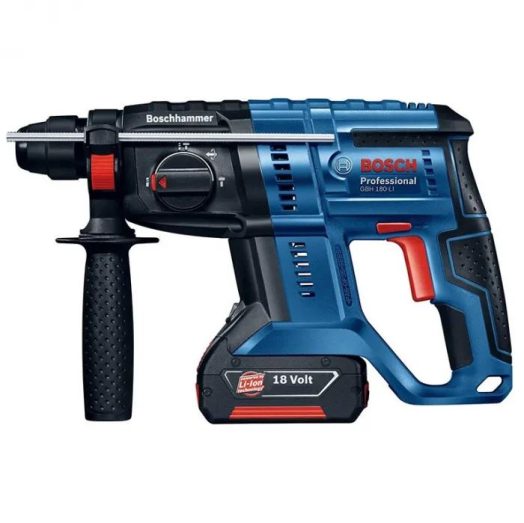 Акумулаторен перфоратор BOSCH GBH 180-Li, SDS Plus, 18 V, 2x4Ah, 1.7 J - Image 2