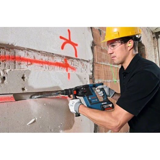 Акумулаторен перфоратор BOSCH GBH 18V-26 F , 2 батерии 18V 6Ah - Image 4