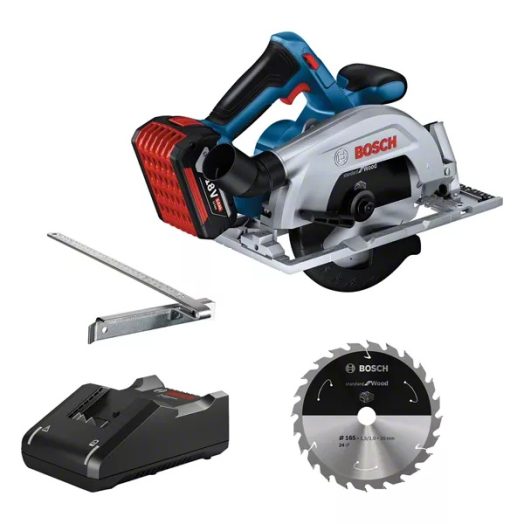 Акумулаторен ръчен циркуляр BOSCH GKS 185-LI, 18V, 165 mm