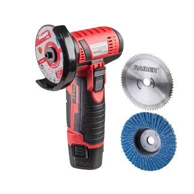 Акумулаторен ъглошлайф RAIDER RD-CAG72, 12 V, 75 mm