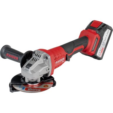 Акумулаторен ъглошлайф RAIDER Pro RDP-PBAG20 Set, 20 V, 125 mm, батерия 4 Ah