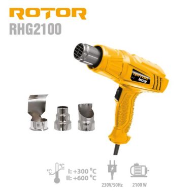 Пистолет за горещ въздух ROTOR RHG2100, 2100W, 300-600°С