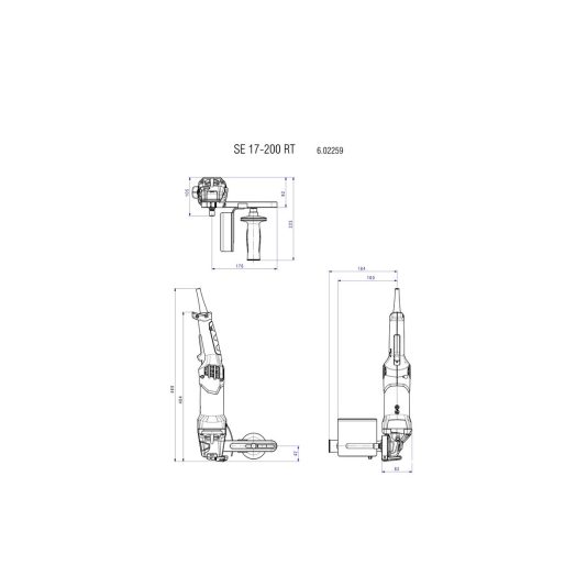 Сатинираща машина Metabo SE 17-200, 1700W - Image 4