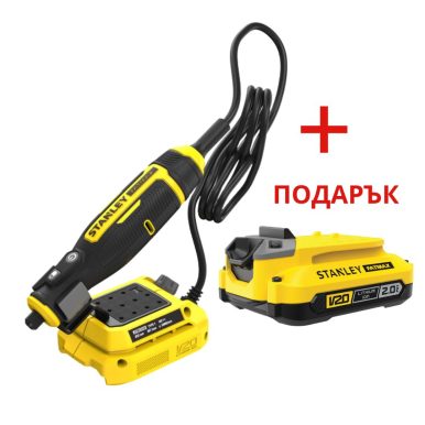 Акумулаторен мултифункционален прав шлайф STANLEY SFMCE030B, 18V