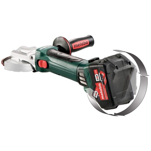 Акумулаторен ъглошлайф с плоска глава METABO WF 18 LTX 125, 18V, 125mm - Image 2