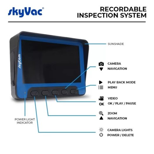 Камера за прахосмукачка за почистване на улуци и тръби SkyVac - Image 6