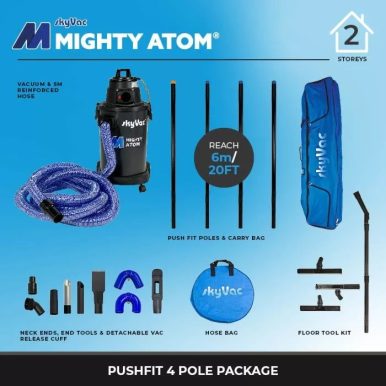 Прахосмукачка за почистване на улуци и тръби SkyVac Mighty Atom