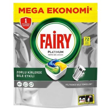 Таблетки за съдомиална машина Fairy Platinum - 72бр.