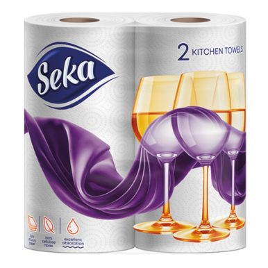 Стек кухненска хартия лукс 3 пласта - 2 ролки