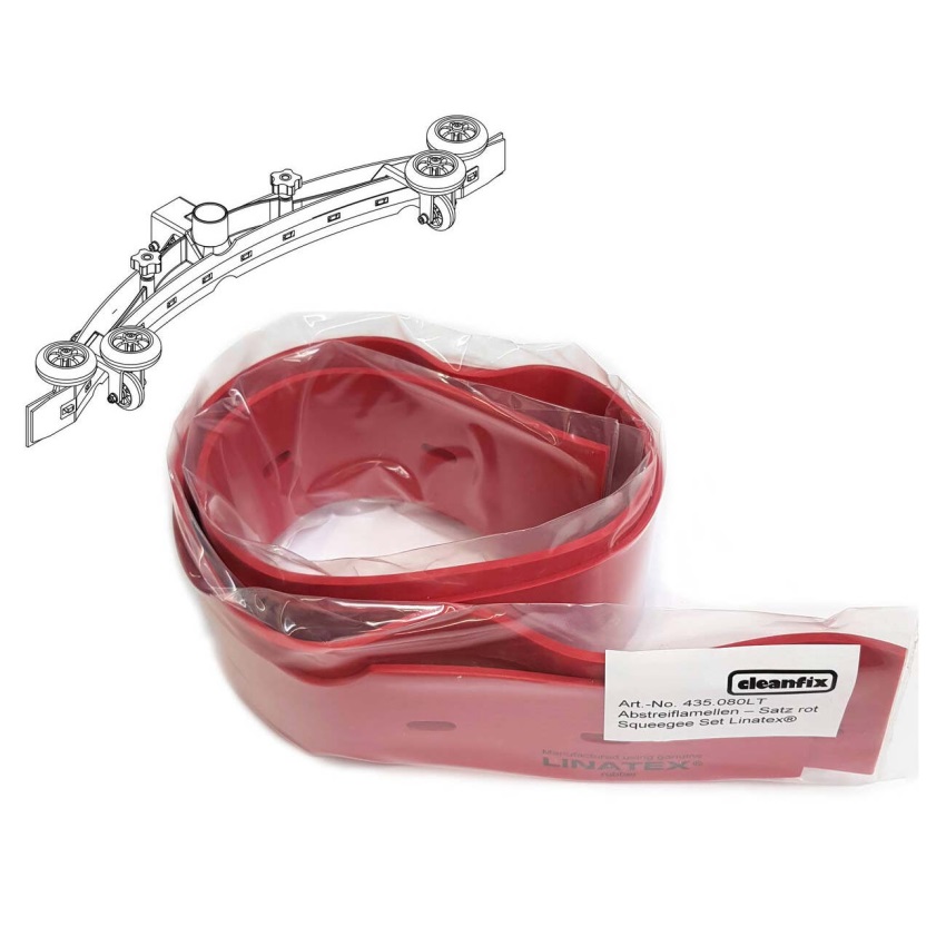 Комплект смукателни скуиджи ленти за подопочистващи машини Cleanfix RA 501